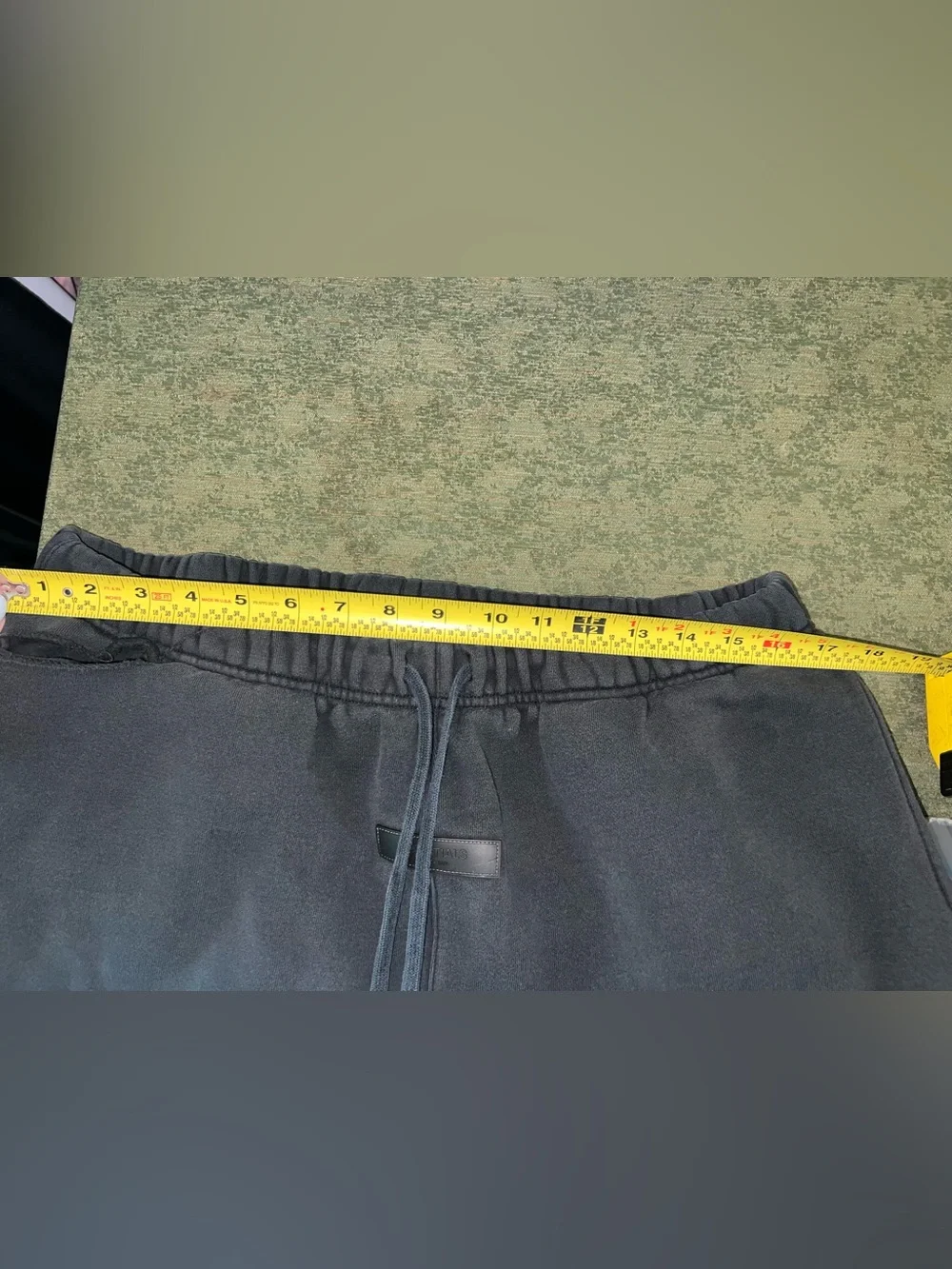 Fear of God Essentials Men’s Faded Black/Charcoal Sweatpants XXL